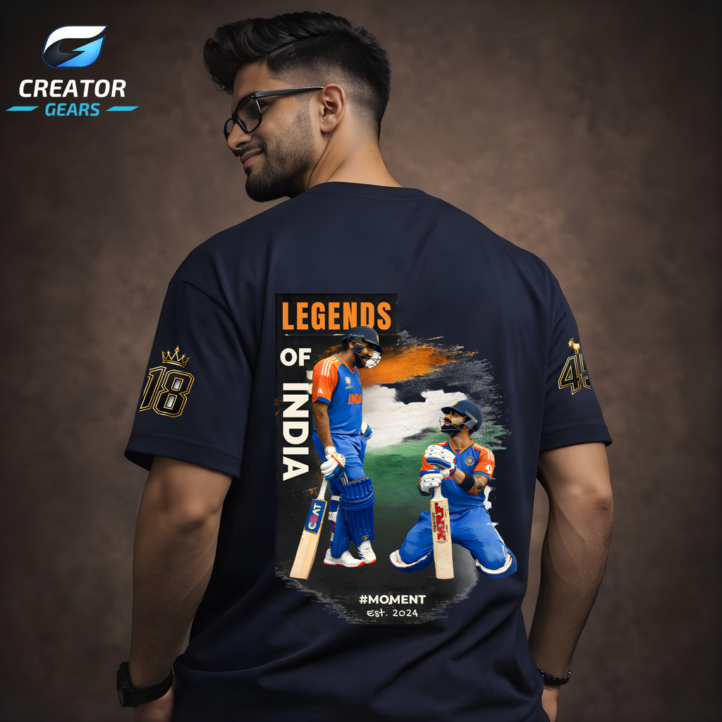 Legends of India | RO-KO Edition Oversized Tee | Creator Gears