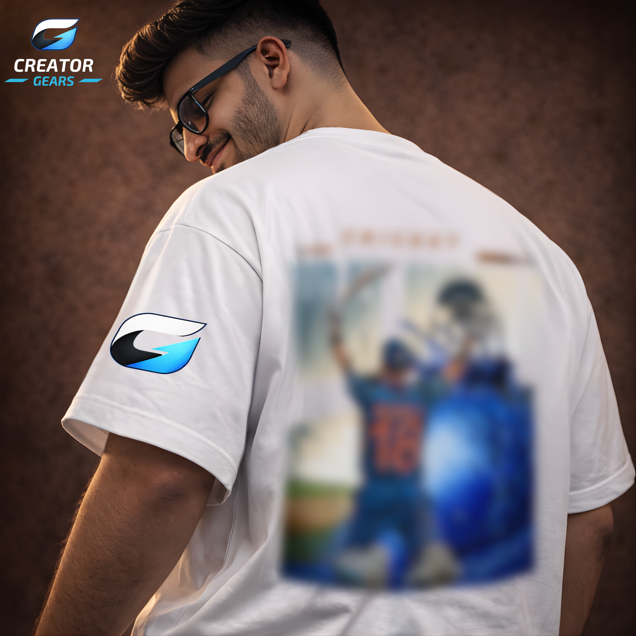 GOAT 18 | King Kohli legacy White Oversized Tee | Creator Gears