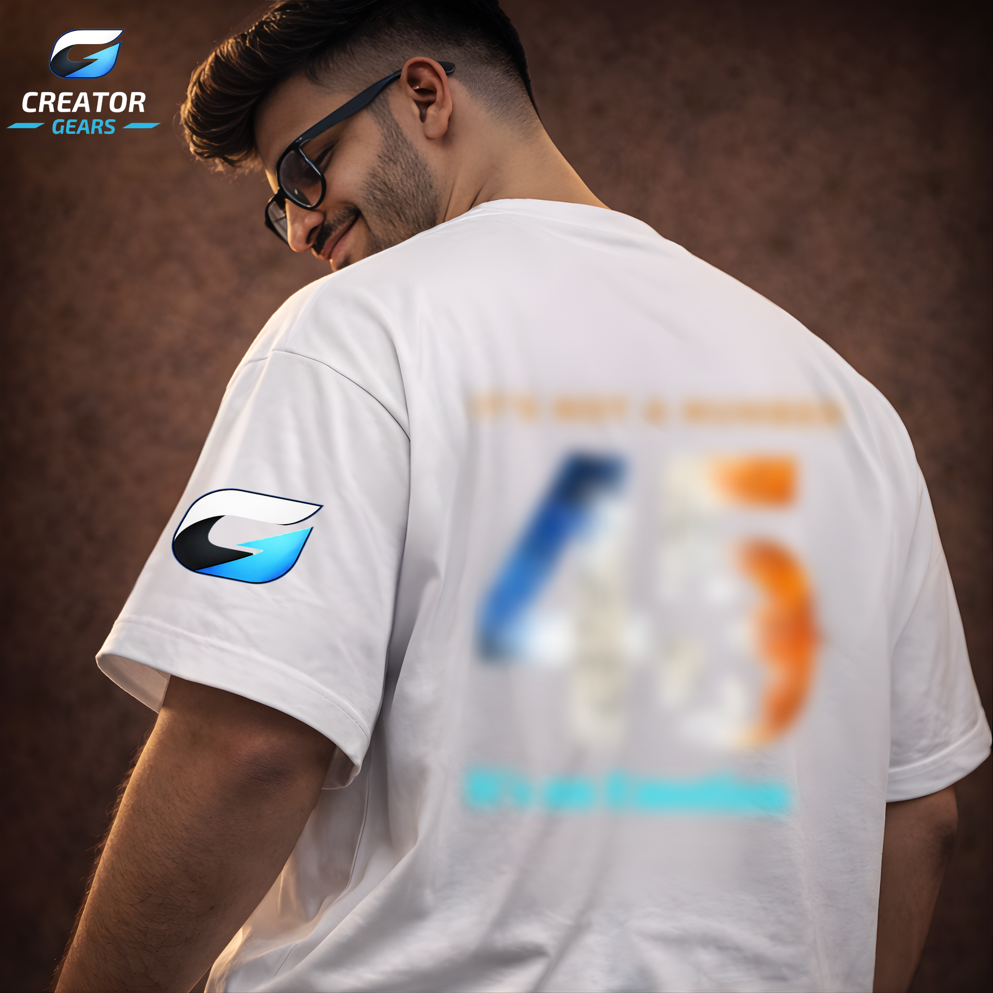 HITMAN 45 Tribute White Oversized Tee | Creator Gears