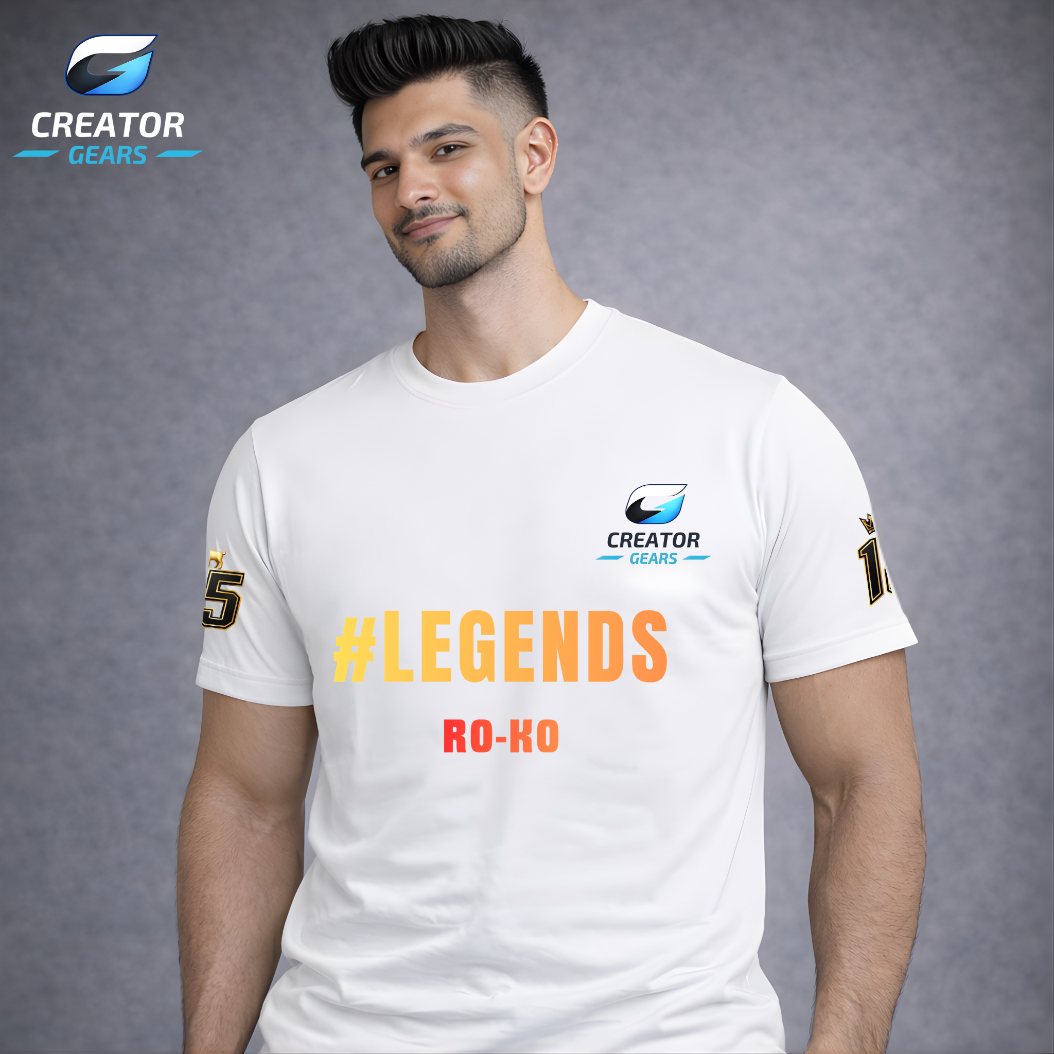 Legends of India | RO-KO Edition White Tee | Creator Gears