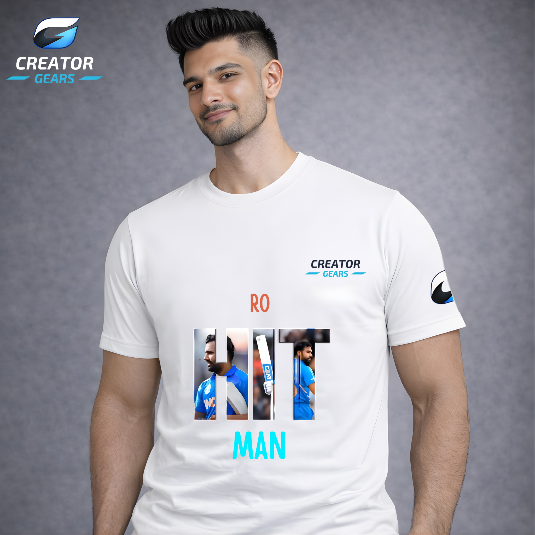 HITMAN 45 Tribute White Tee | Creator Gears