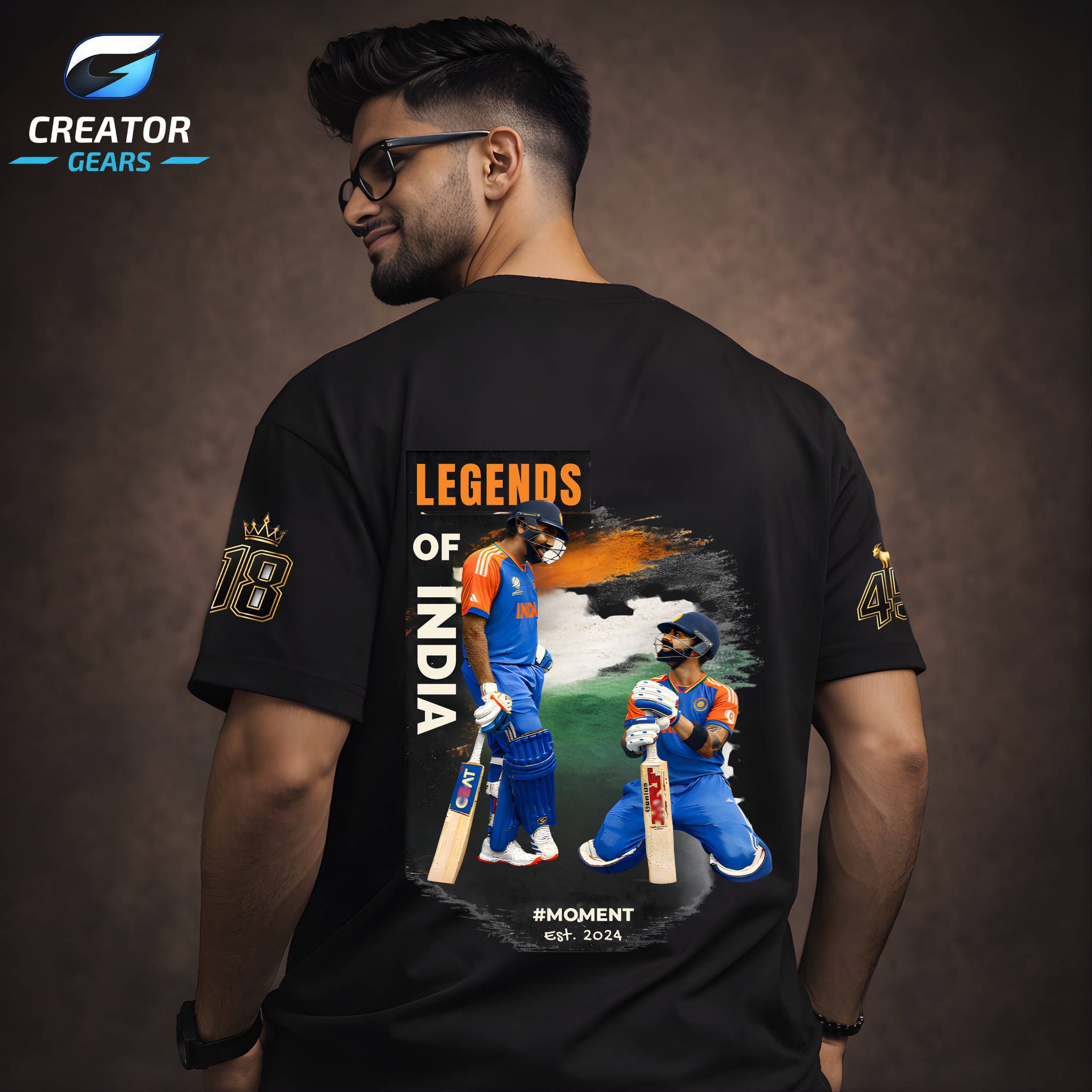 Legends of India | RO-KO Edition Oversized Tee | Creator Gears