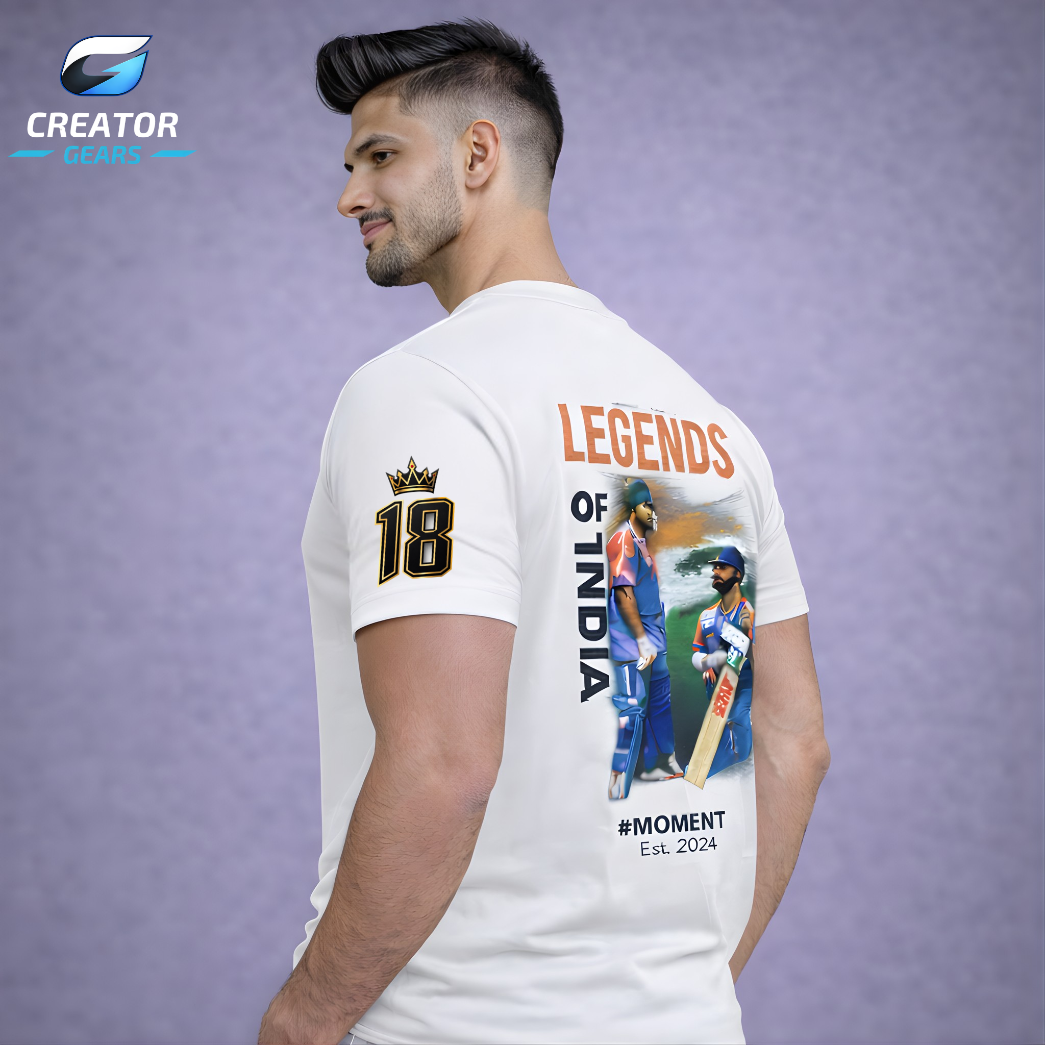 Legends of India | RO-KO Edition White Tee | Creator Gears