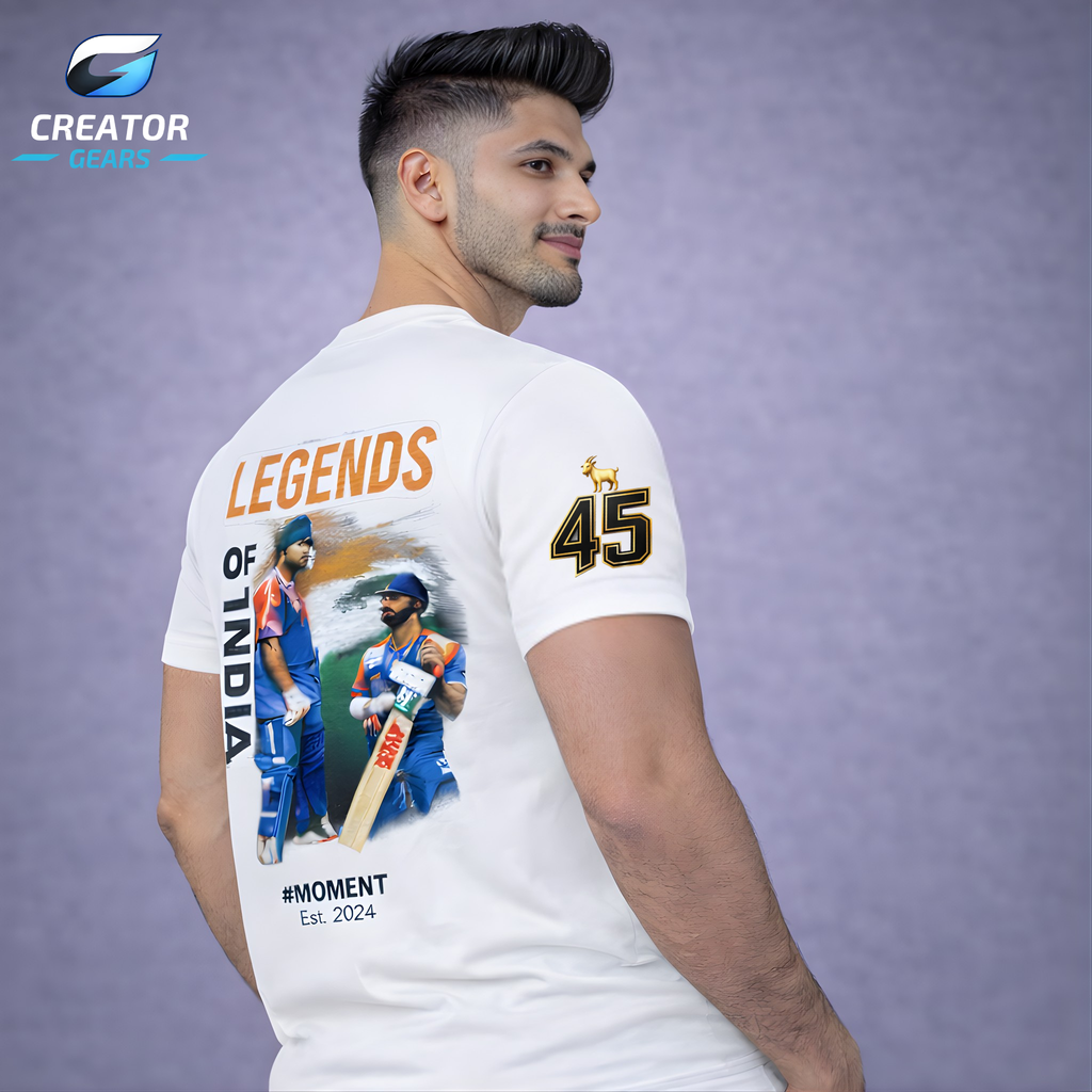 Legends of India | RO-KO Edition White Tee | Creator Gears