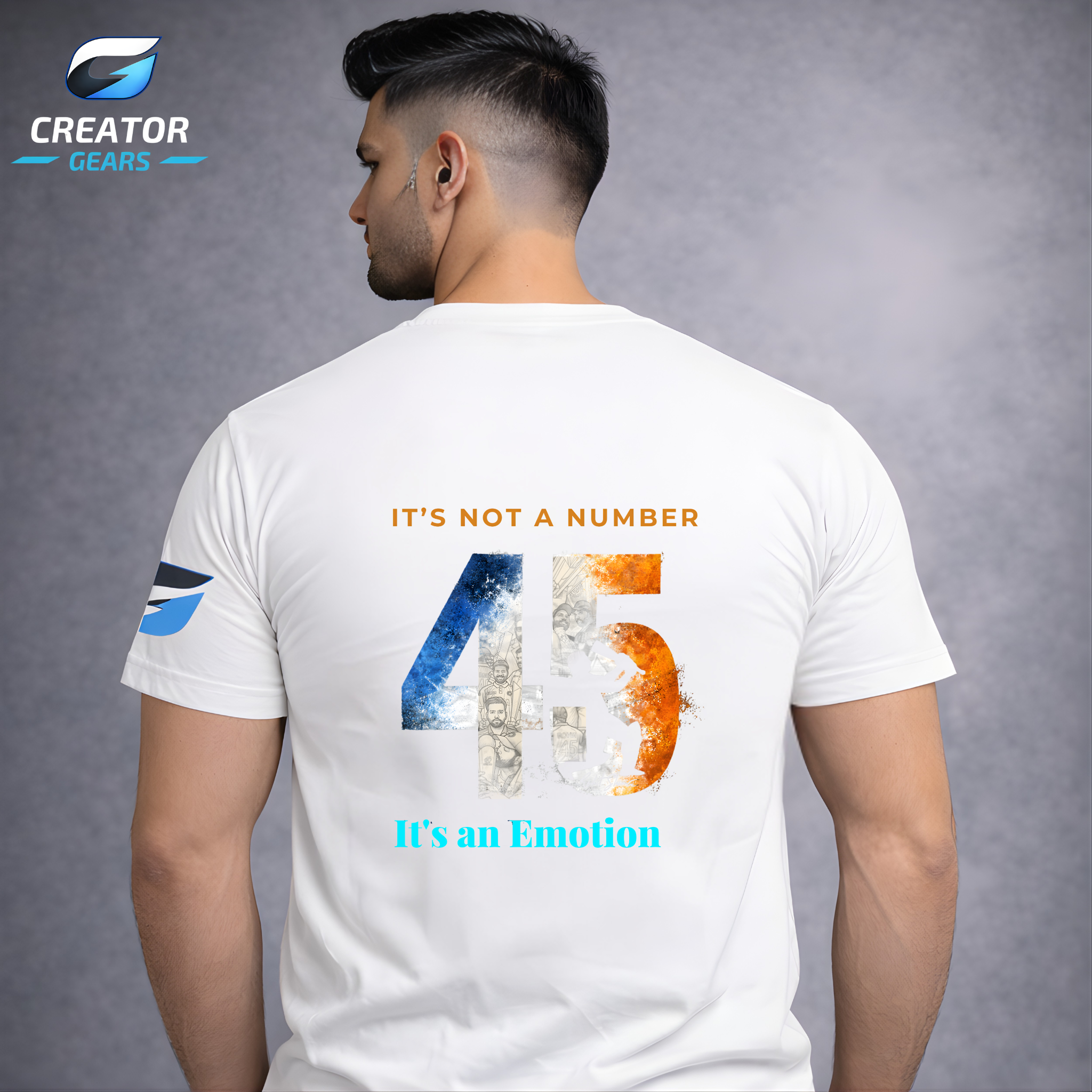 HITMAN 45 Tribute White Tee | Creator Gears