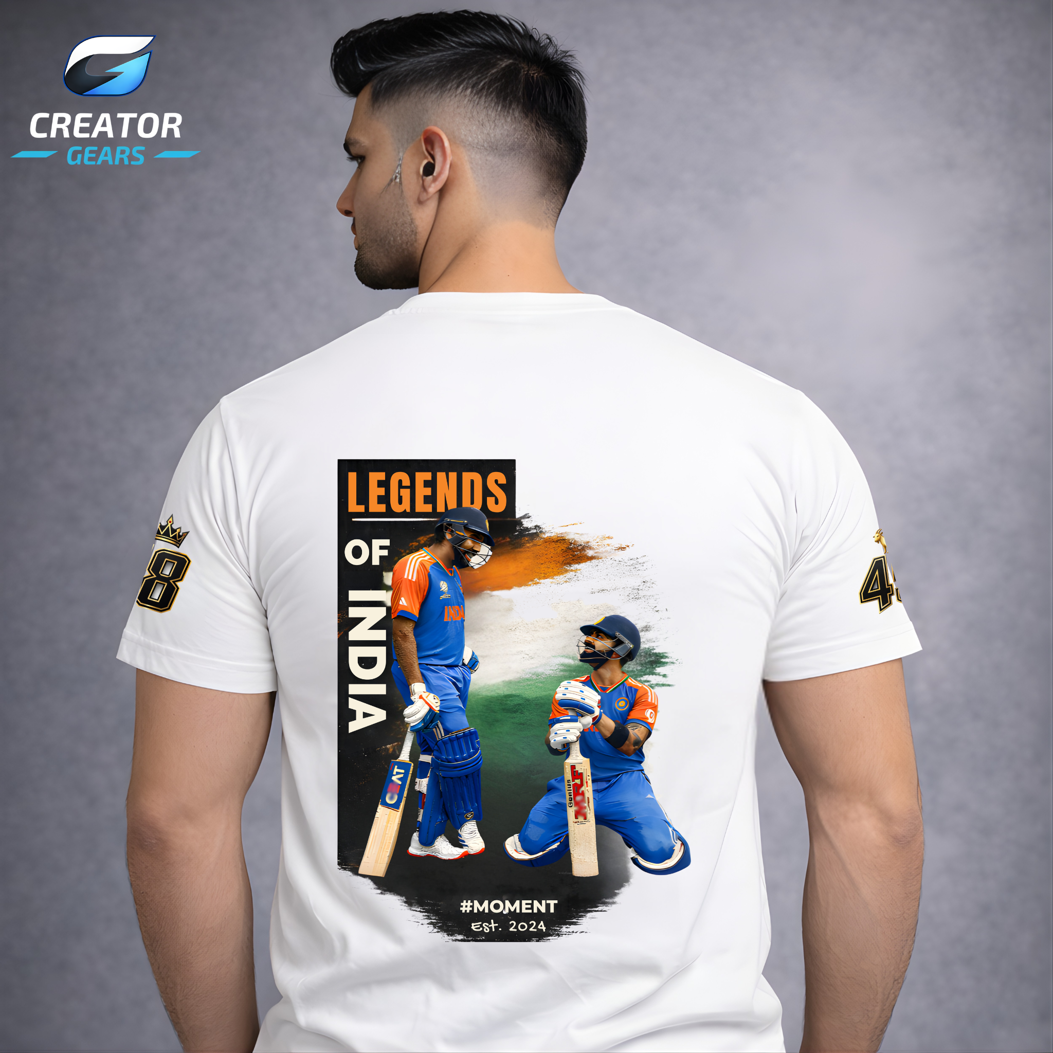 Legends of India | RO-KO Edition White Tee | Creator Gears