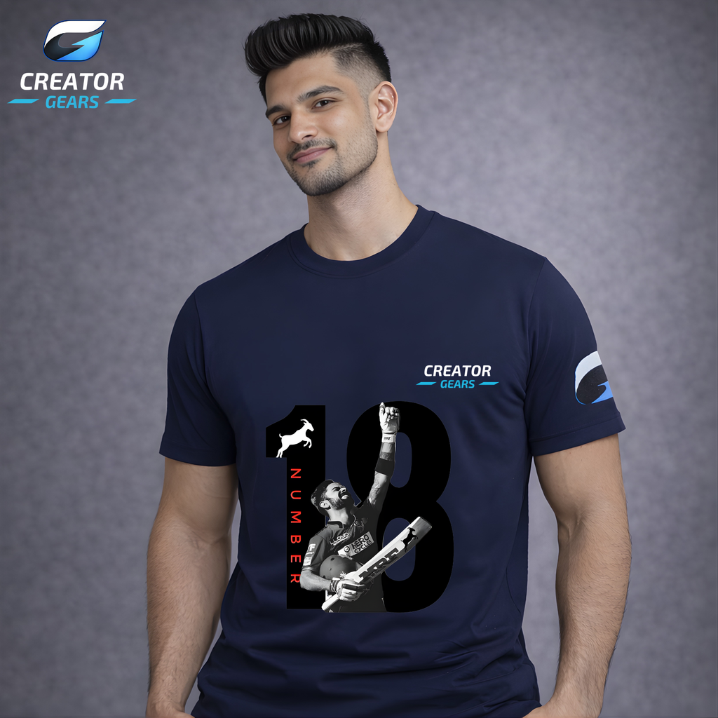 GOAT 18 | King Kohli legacy Tee | Creator Gears