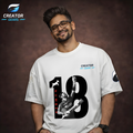 GOAT 18 | King Kohli legacy White Oversized Tee | Creator Gears