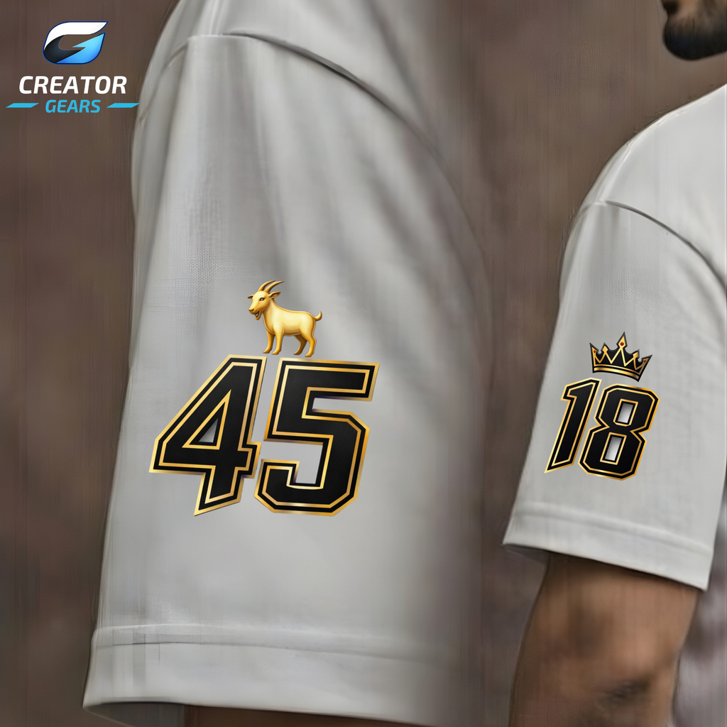 Legends of India | RO-KO Edition White Oversized Tee | Creator Gears