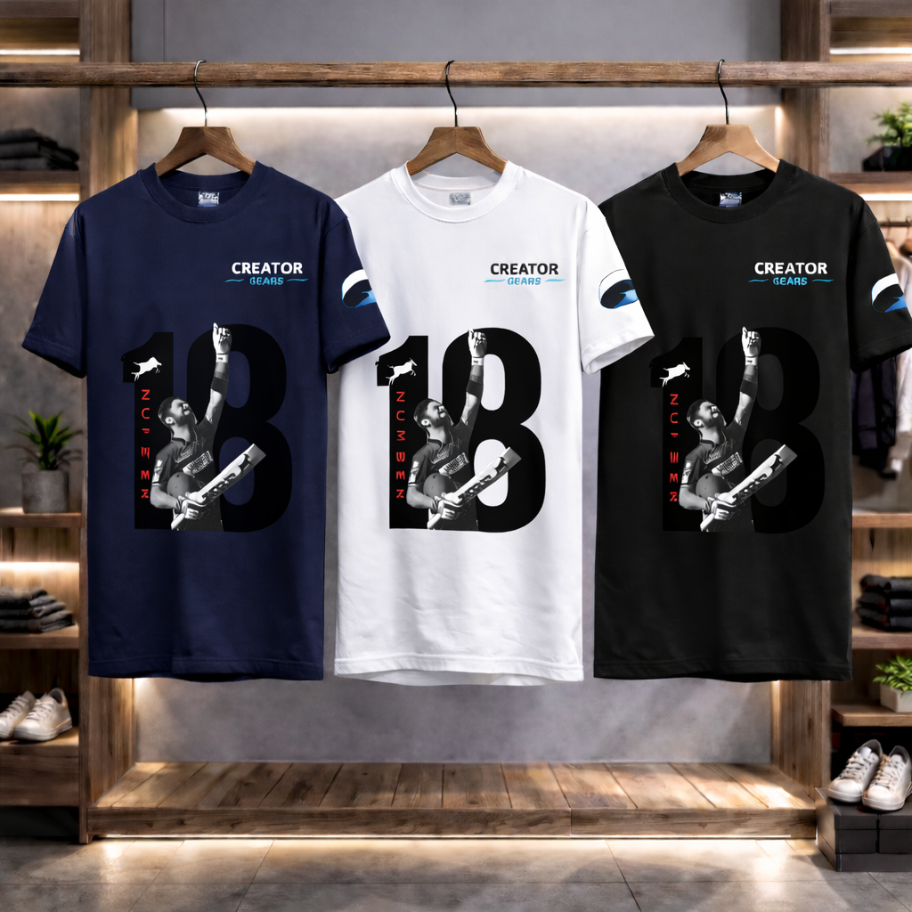 GOAT 18 | King Kohli legacy Tee | Creator Gears