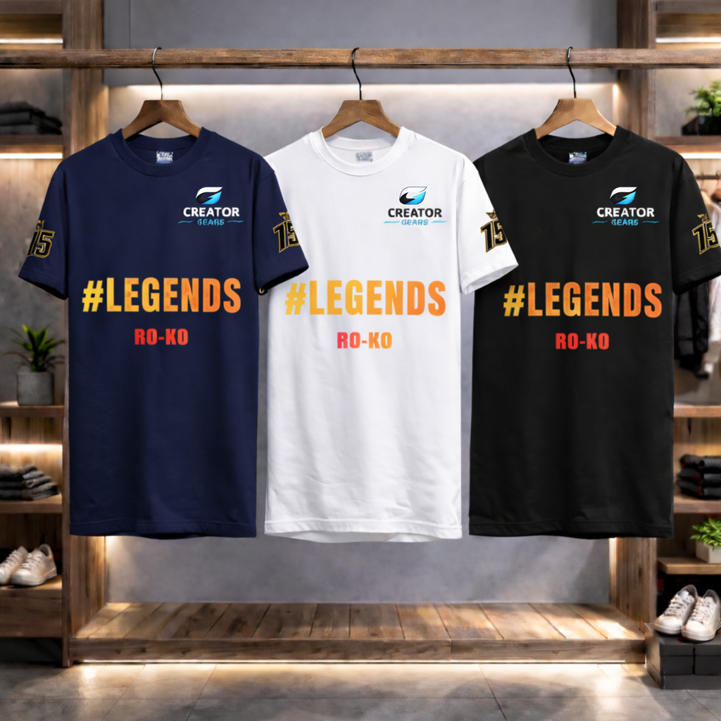 Legends of India | RO-KO Edition White Tee | Creator Gears