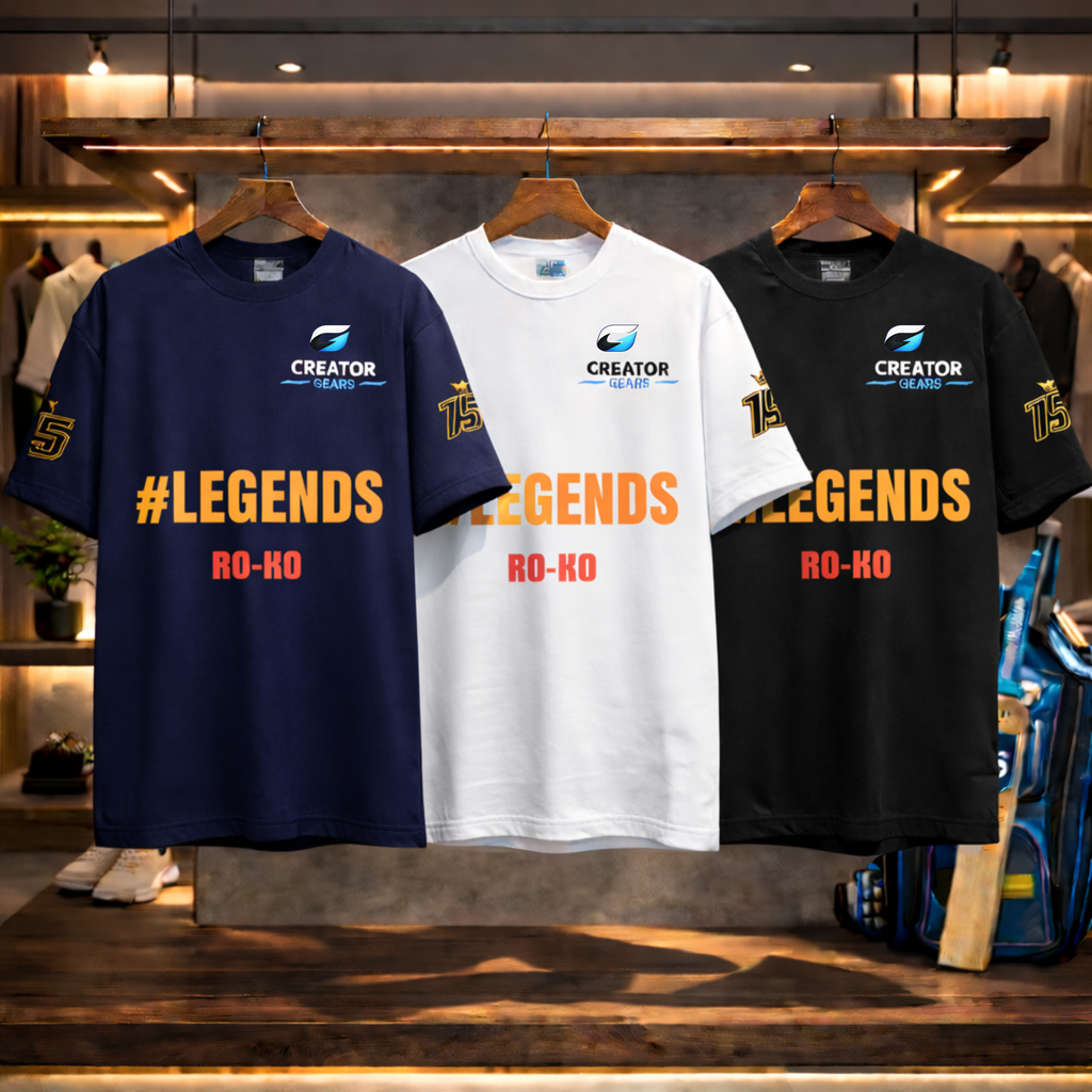 Legends of India | RO-KO Edition Oversized Tee | Creator Gears