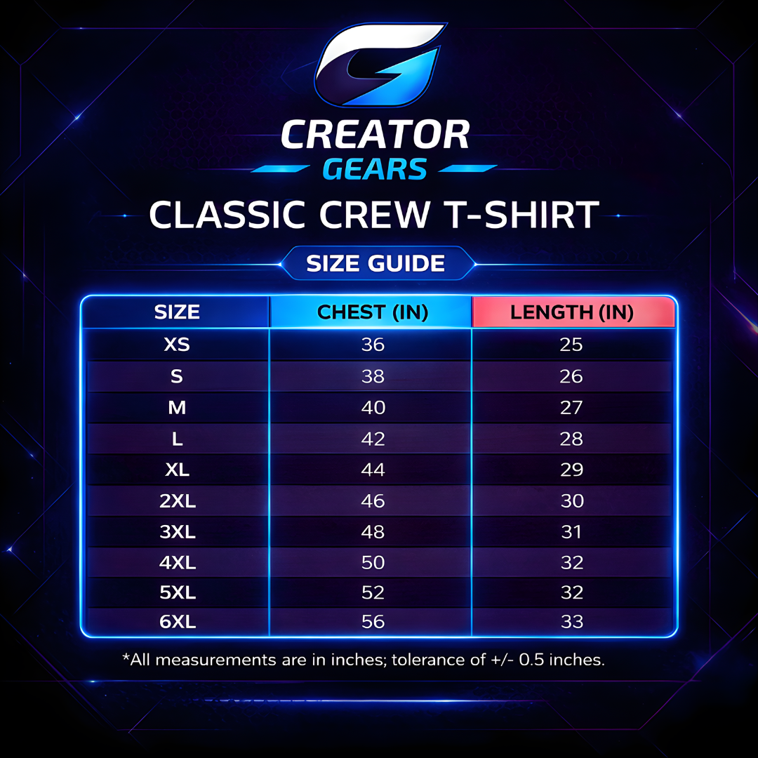 GOAT 18 | King Kohli legacy Tee | Creator Gears